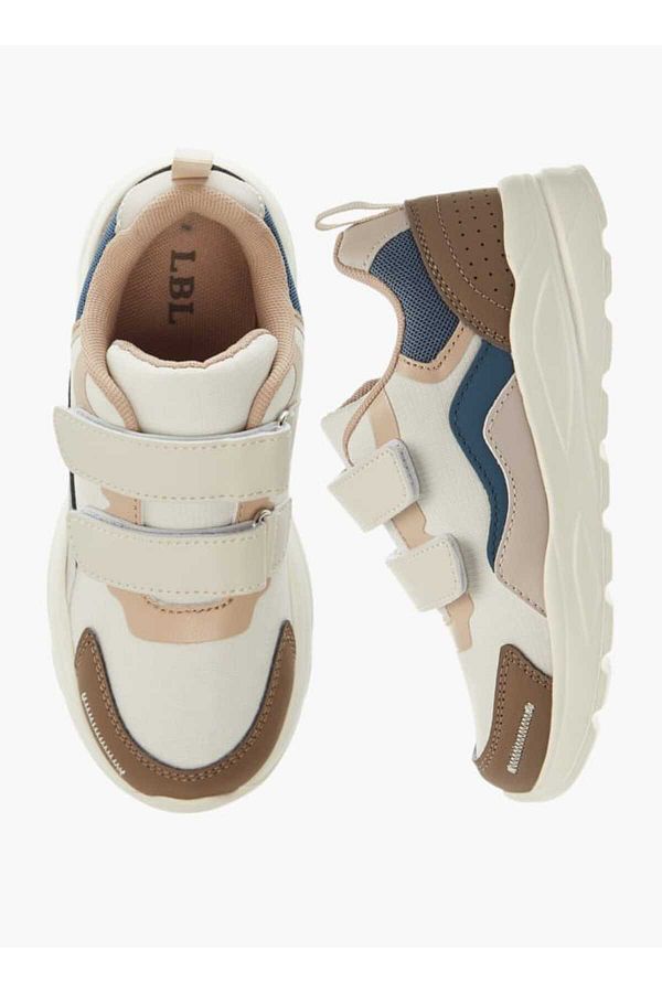 LBL by Shoexpress-Panelled Sneakers with Hook and Loop Closure 1