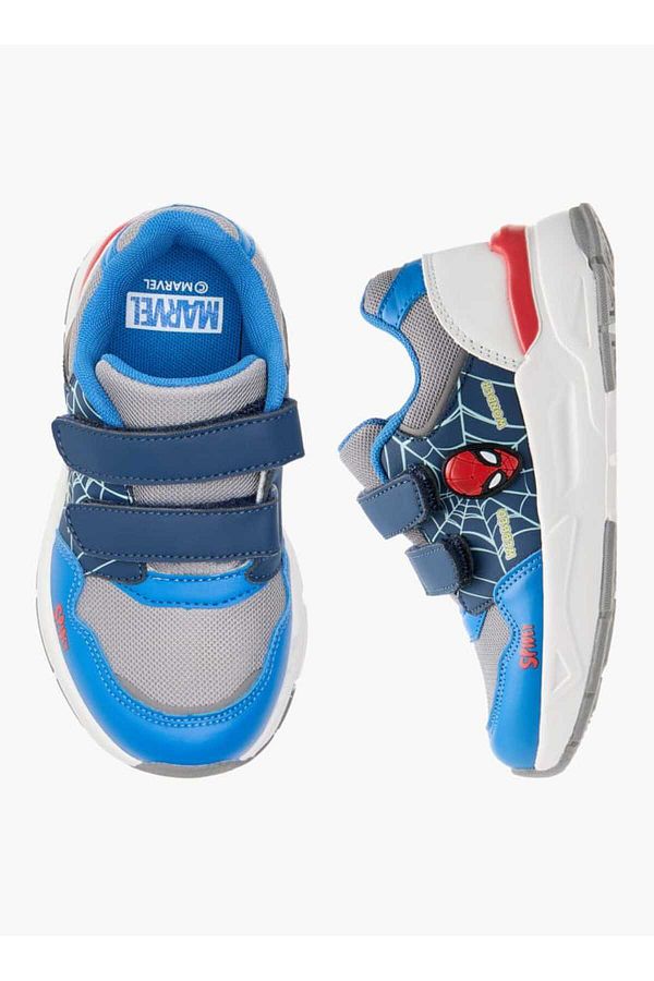 Marvel-Spider-Man Embossed Sneakers with Hook and Loop Closure 1