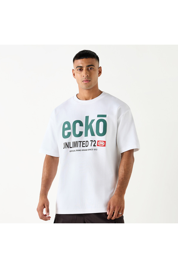 ECKO-Unltd Printed Crew Neck T-shirt With Short Sleeves 1