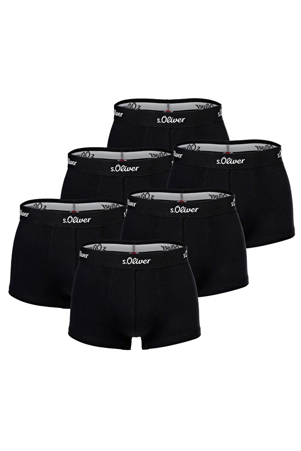 s.Oliver-Herren Boxershorts, 6er Pack - Trunks, Hipsters, Baumwoll-Stretch 1