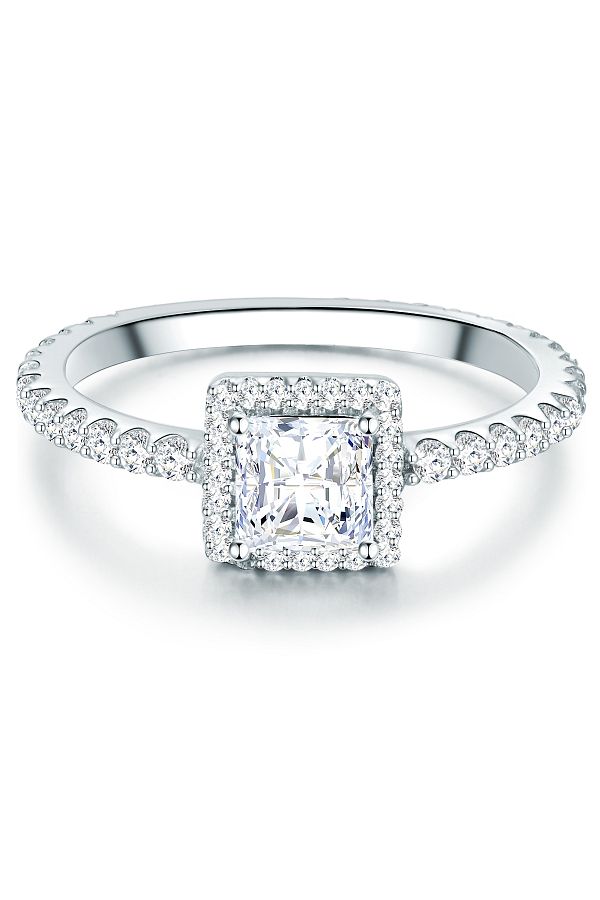 Trilani-Silberring Ring Sterling Silber Zirkonia weiß 1