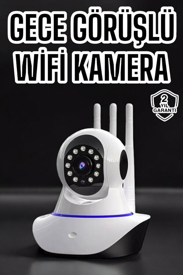 GARENTAS Ev için Wifi Kamerası, Video Kayıt ve Çift Yönlü Hareket Sensörü
