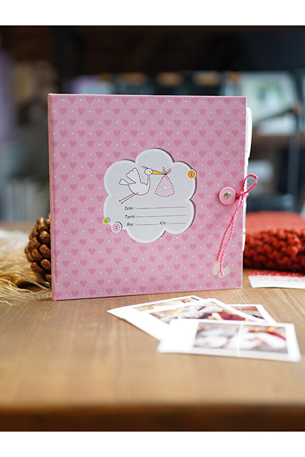 hediyelik Baskılar BEBEK ANI ALBÜMÜ 24 POLA KART FOTOĞRAF BASKILI JEL KALEM HEDİYELİ FOTOĞRALI ANI DEFTERİ