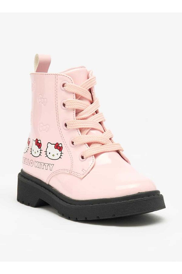 Hello Kitty-طباعة أحذية الكاحل مع إغلاق بسحاب 1