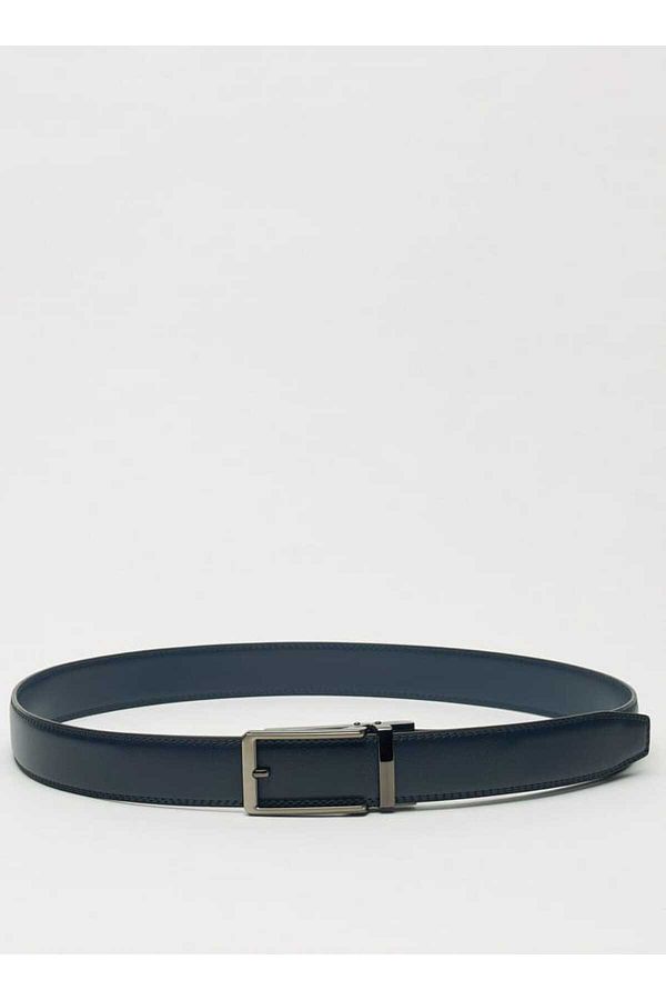 LBL by Shoexpress-LBL by Shoexpress Textured Reversible Belt with Pin Buckle Closure 1