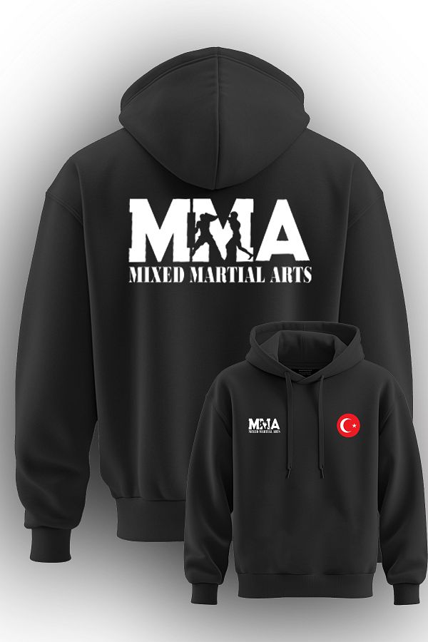 TOP GLORY-Mma Moon Star Printed Hooded Sweatshirt - 3 String Raster Mmax75004 1