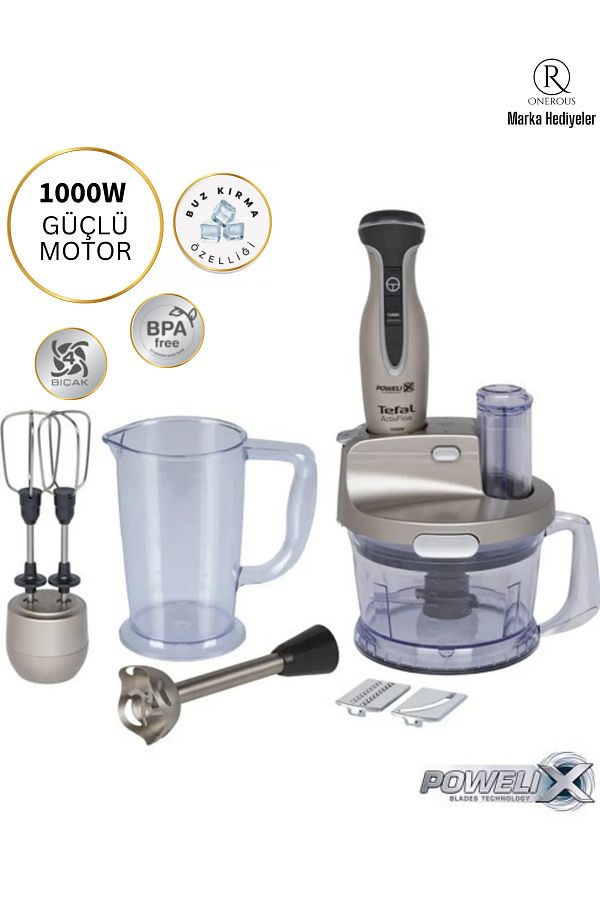 TEFAL-PoWelix 1000 W Turbo Premium BlEnder set - Tefaline stronGest Gift 1