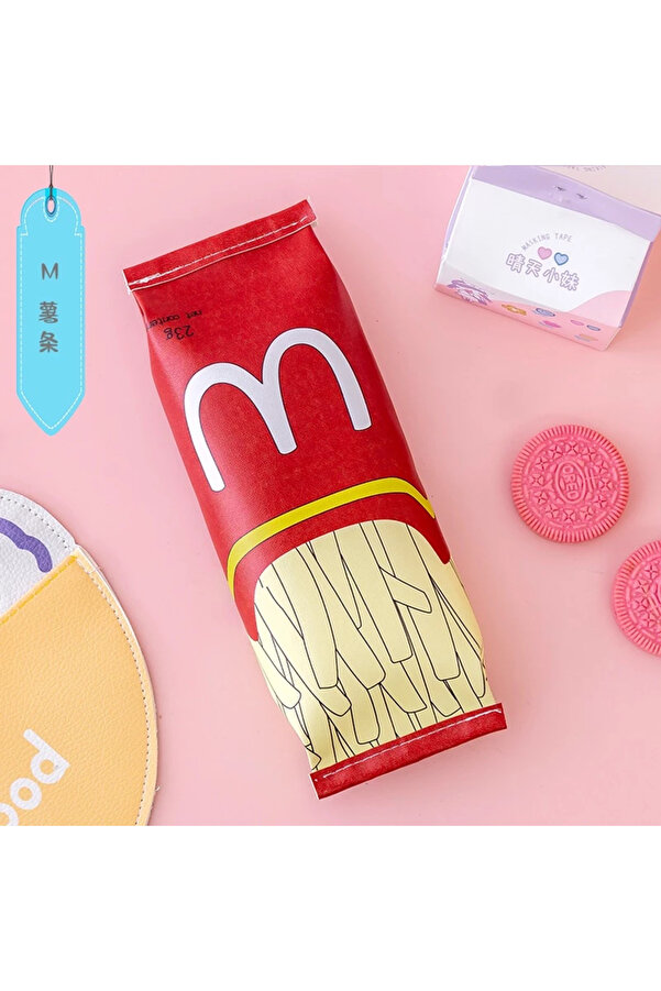 synshop Kawaii Kore Mc Patates Kızartması Kalemlik Kalem Kutu Makyaj Çantası Düzenleyici Doğum Günü Hediye