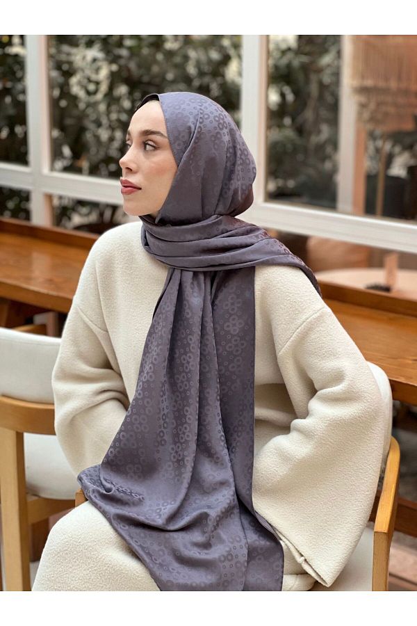 Modakaşmir-Silky Jacquard Series Bubble Pattern Shawl 1