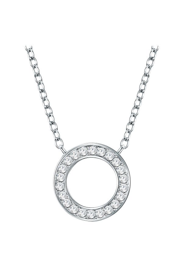 Lulu & Jane-Kette mit Kristallen von Swarovski® Kette mit Anhänger verziert mit Kristallen von Swarovski® weiß 1