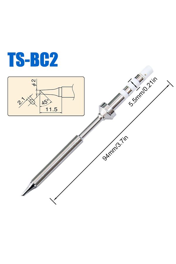 FMchip-Ts-bc2 Pine64 Pinecil Ts100 Ts101 Soldering Iron Tip Replacement Various Models Of Pinecil V2 Electr 1