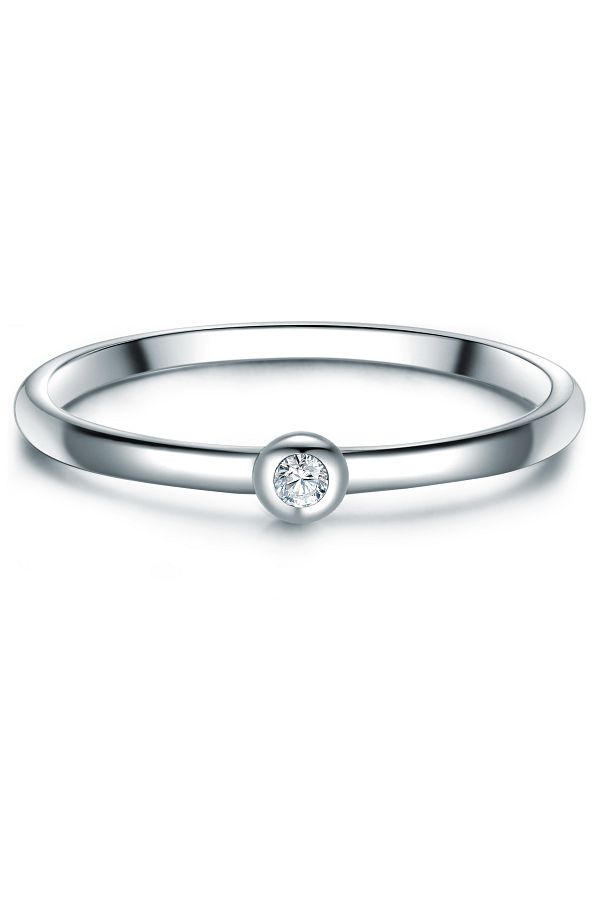 Trilani-Silberring Ring Sterling Silber Zirkonia weiß 1