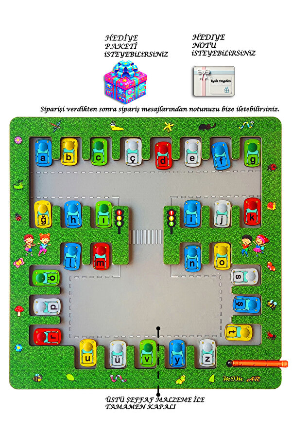 Mim Ar Design Manyetik Montessori Eğitici oyuncak -HARF EŞLEŞTİRME KELİME OLUŞTURMA-