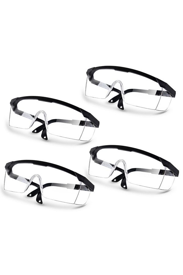 Choice-Black 4pcs 1/2/4pcs Motorcycle Anti-splash Protective Wind Dust Proof Goggles Eye Protection Lab Gog 1
