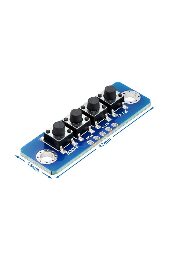 Choice-4 Bit 1 2 3 4 5 6 Bit Independent Button Module Mcu External Button Module Micro Switch Buttonboard 1