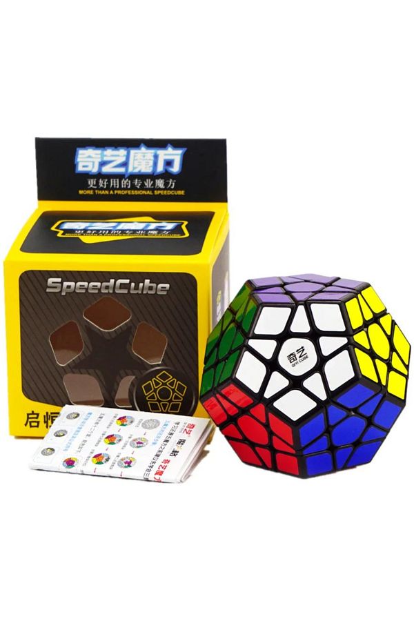 Choice-Megaminx Qiyi Speed Magic Cube 3x3x3 4x4x4 5x5x5 Puzzle Black Stickers Magic Cube Education Learnnin 1