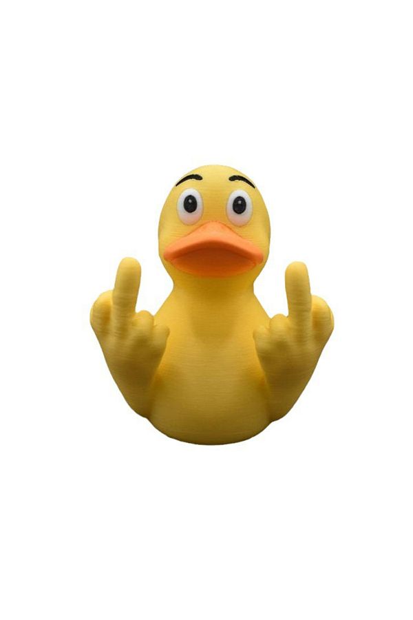 Choice-A Middle Finger Duck Rubber Ducks Finger Trump Bidem With Us Flag Pattern Small Yellow Duck For Jee. 1