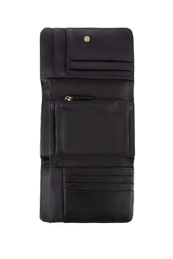 VALENTINO Brixton Geldbörse Nero - Kompakte Damen Portemonnaie