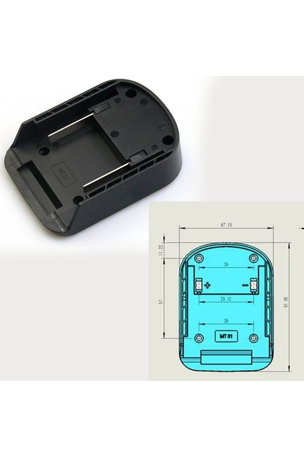 Choice-Black For Makita 1pc Diy Adapter Converter Base Charging Head Shell For Makita For Dewalt For Worx F 1