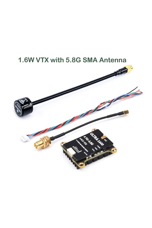 Choice-1.6w With 5.8g Sma New 64ch 4.9g-5.8g 1.6w / 2.5w Fpv Vtx Transmitter With Antenna For Long Range Fp 1