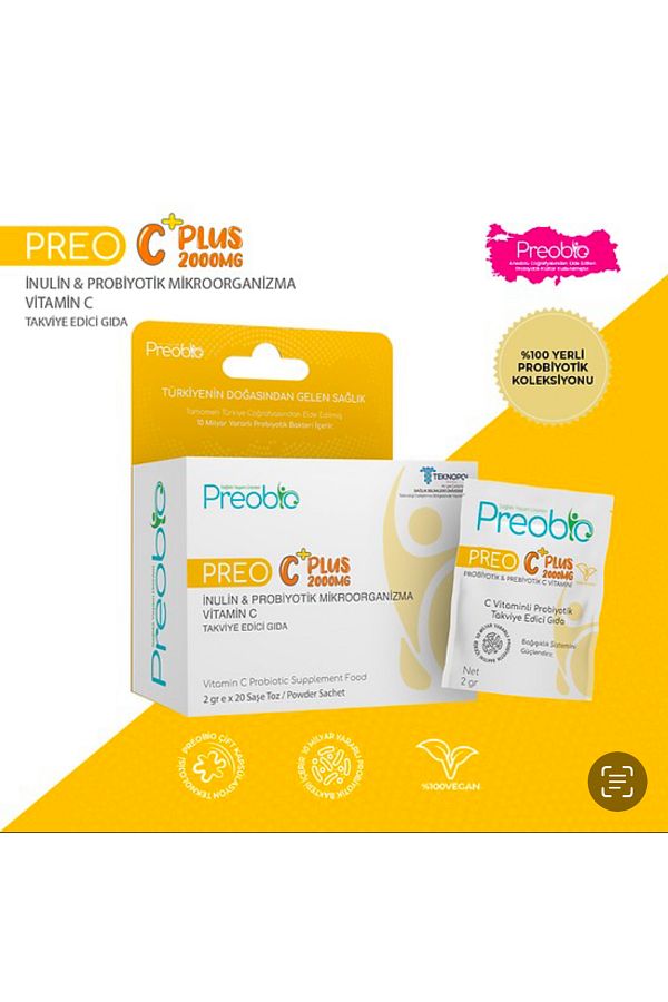 Preobio-Probiotic and Vitamin C Plus - Supplementary Food 20 Chassis X 2 Gr C Plus 1
