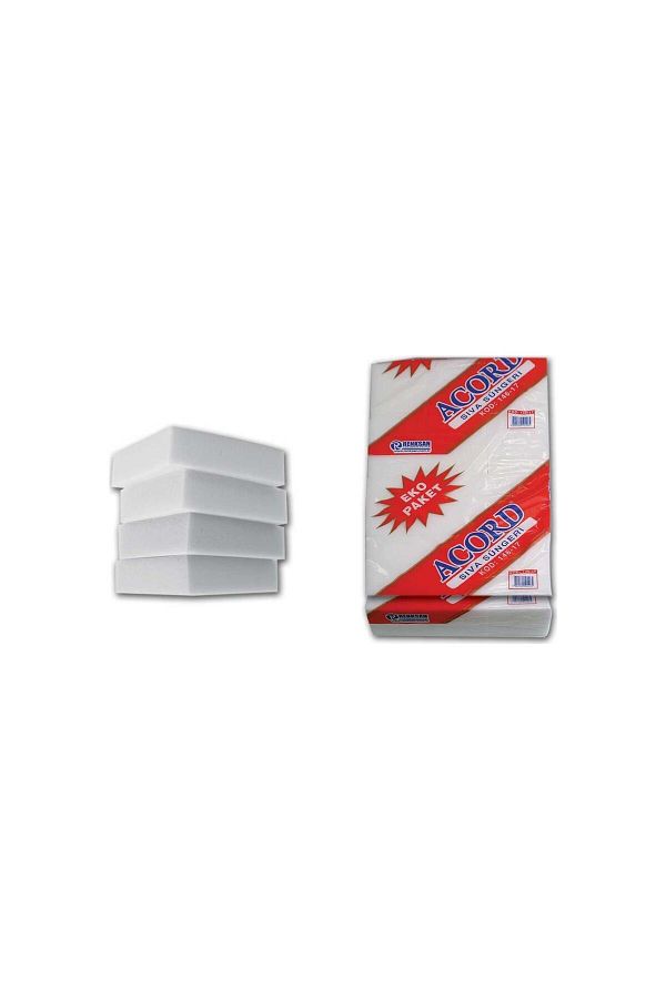 Acord-24 Pieces White Cleaning Work Sponge - Sıva Sıvacı 1