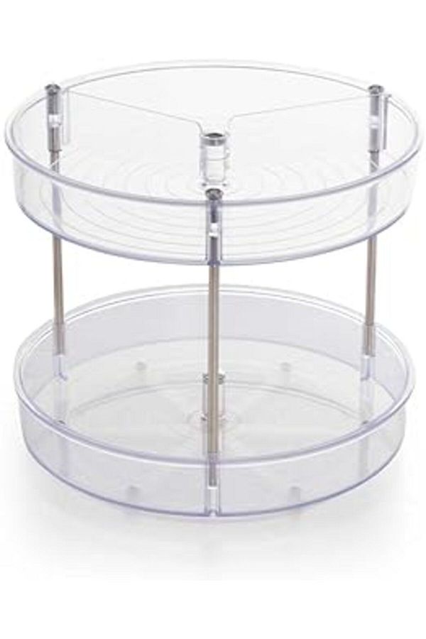 nerede bulurum-Nova M-E64-16 Elpida Ikis Tiered Swivel Shelf, 20 X 23 Cm, Clear 1
