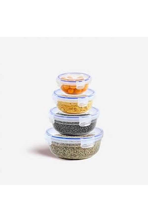 Kyzikos-4-Piece Sealed Round Storage Set (400,800,1350,2250 ml) 1