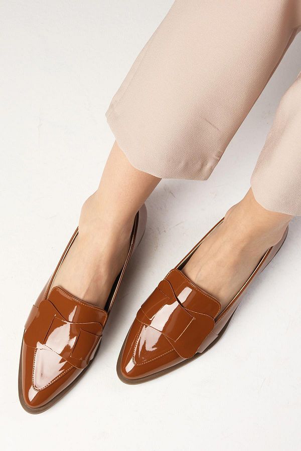 Mio Gusto-Nora Tan Farbe Damen Loafer Casual Flache Schuhe 1