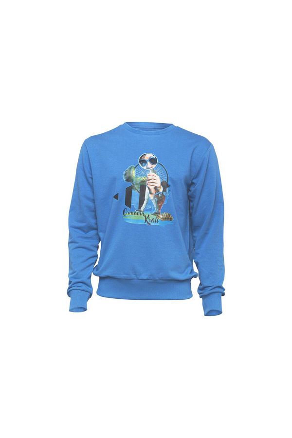 Biggdesign-Men's Sweatshirt - Nature King of the Forest Patterned 1