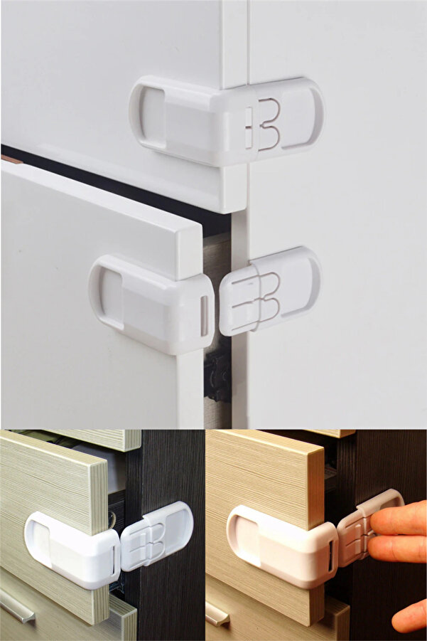 omilife Çocuk Koruma Kilidi 2'li Köşe Kapı Kolu Çocuk Koruyucu Kilit Balkon Ev Yatak Odası Kapı Güvenlik Kil