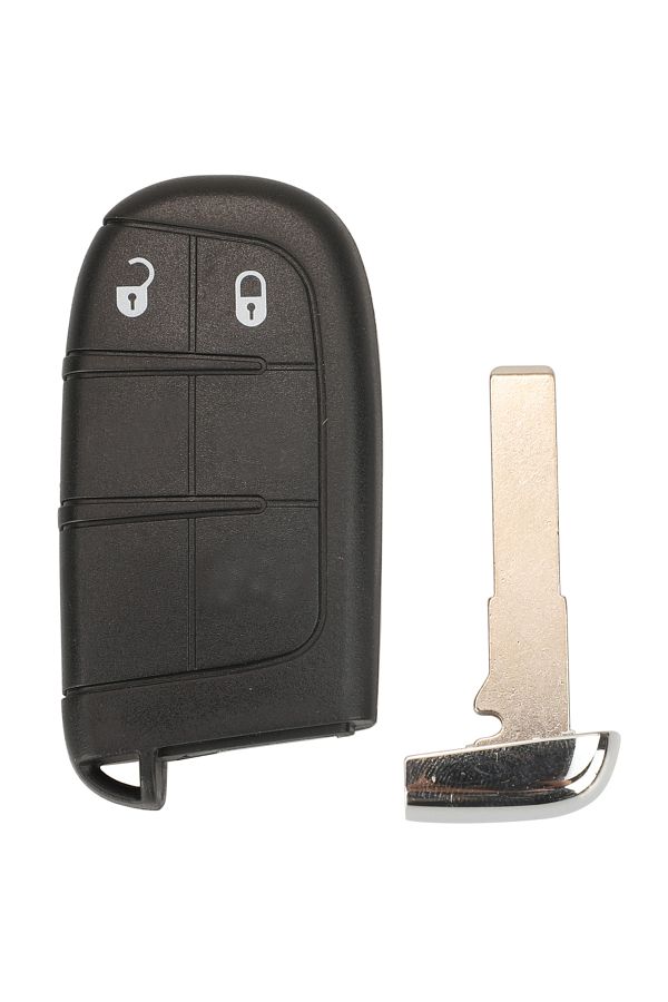 jingyuqin-2 Buttons Sip22 Blade Smart Remote Car Key Shell Fob For Jeep Renegade Compass 3/4/5 Butto 1