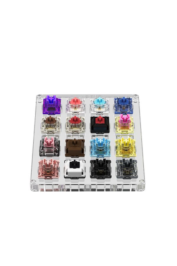 Choice-Without Top Case Akko X Monsgeek Acrylic 16-key Switch Tester Linear/tactile/clicky/silent Switches( 1