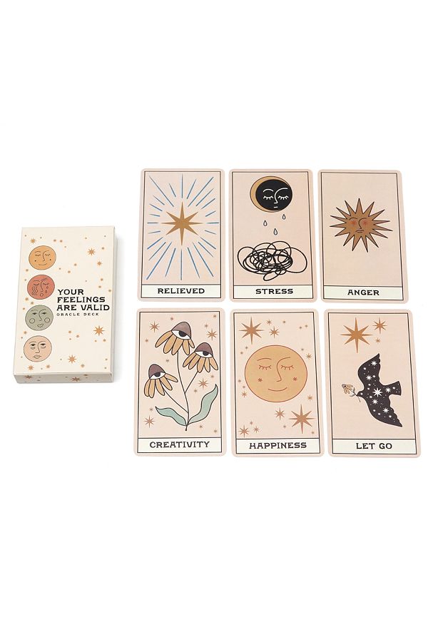 Choice-Light Grey Your Feelings Are Valid Oracle Deck 2nd Edition Oracle Mood Deck Tarot Oracle Witch Deck 1