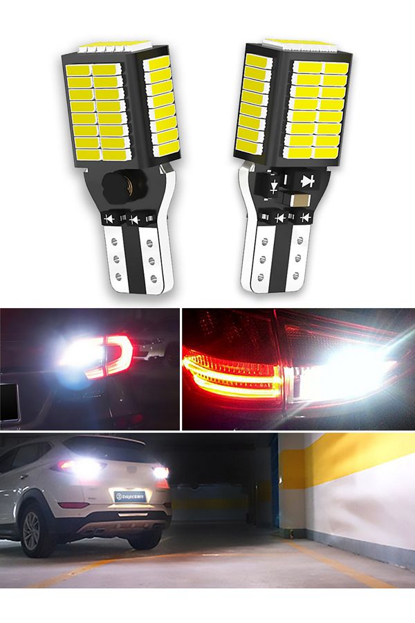 ZXSport-White 2000lm Canbus T15 Led High Power T16 Reversa Lights For Car Bulb Back Up W16w No Hyper Flash X 1