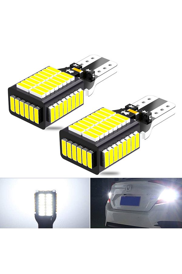 Neallor-2pcs LED Reverse Light Blub Backup Lamp W16W T15 921 Canbus For BMW E81 E87 E88 E82 E92 E90 E91 E... 1