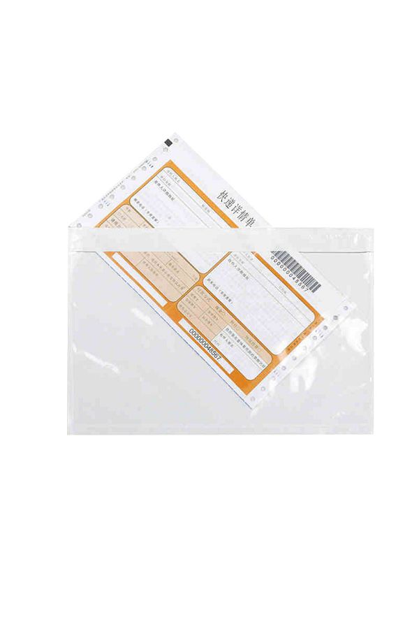 Choice-17x25cm 100pcs 100pcs Transparent Envelope Clear With Packing List Enclosed Printing Pouch Envelope 1