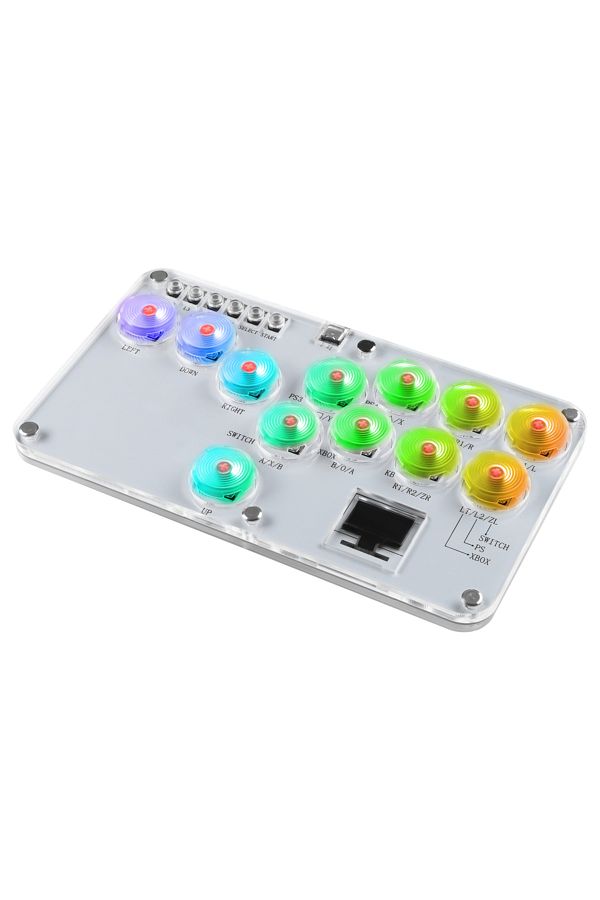 GGBEE-Leverless Controller Fight Sticks 12Keys All-Button Mini Fighting Game Arcade Stick Stickless Arc... 1