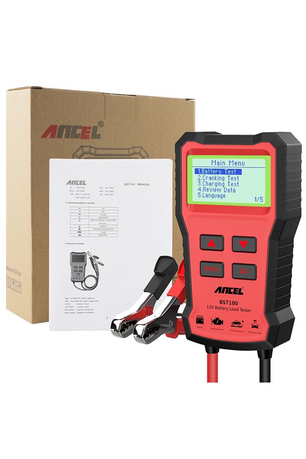 ANCEL-Bst100 Bst100 12v Battery Tester Car Battery Analyzer Cranking Charging Circut Test 220ah 2000 1