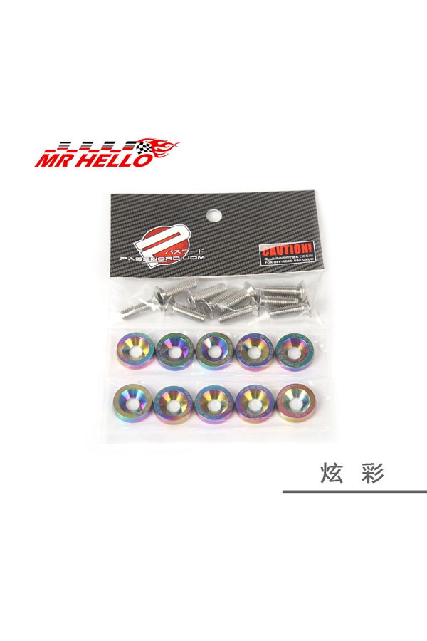 mrhello-M6dp-colour Improved Automotive Hexagonal Fasteners, Mudguard Washers, Bumper Engine, Concave Screws 1