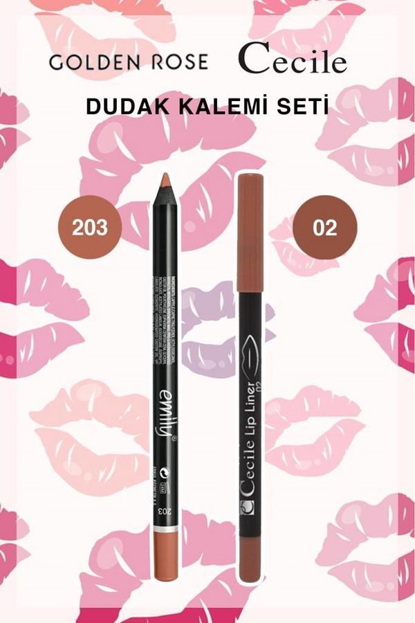 Cecile-Emily 02-Lip Liner - 203 Models 1