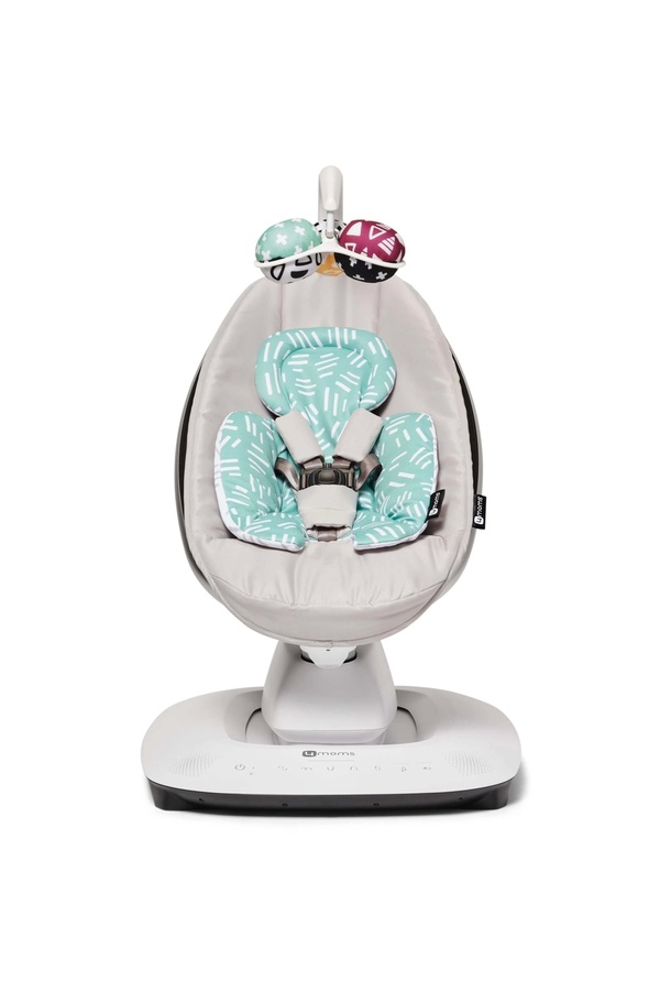 4moms-4 Moms Mamaroo 5.0 وسادة دعم لحديثي الولادة قابلة للعكس بالنعناع/الشبكة 1