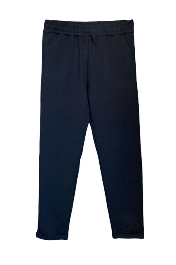 FORMO-Pantaloni de sport negri de înaltă calitate pentru femei, elastici, cu buzunare 1