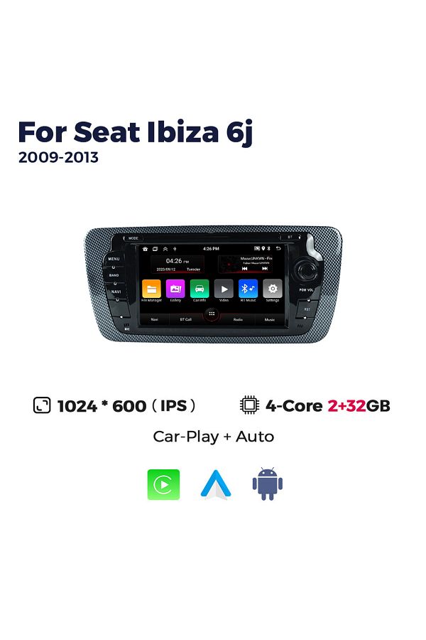 Choice-Mn-se01-h2 Carplay Android Auto Car Radio For Seat Ibiza 6j 2009 2010 2011 2012 2013 Multimedia Vide 1