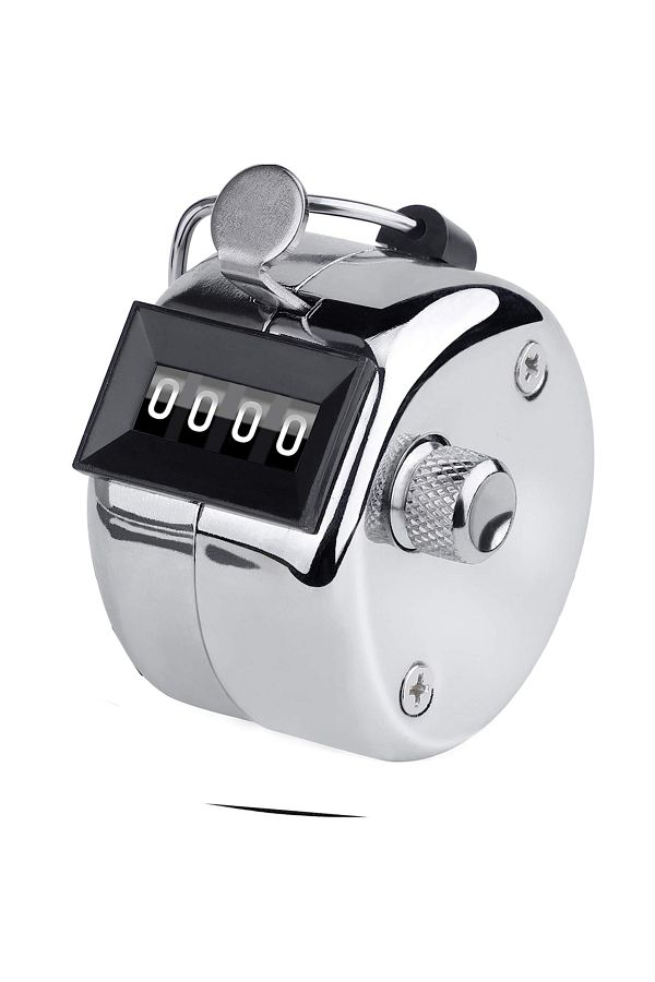 Ninth World-Style 1 Metal Handheld Tally Counter 4-digit Number Count Clicker Counter, Hand Mechanical Counters 1