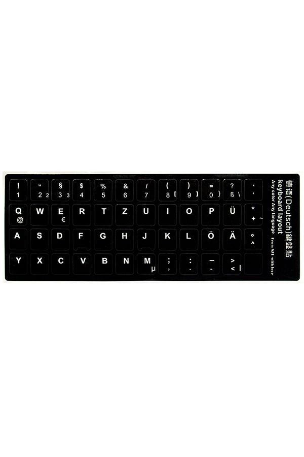 Choice-German Keyboard Skin Fashion Keyboard Key Sticker Label Many Language Russian Arabic Spanish Germa 1