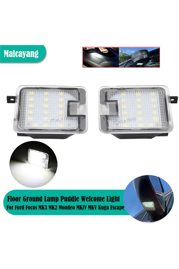 Choice-LED Puddle Light Under Side Mirror Light For Ford Focus MK3 MK2 Mondeo MKIV MKV Kuga C-Max Escape... 1