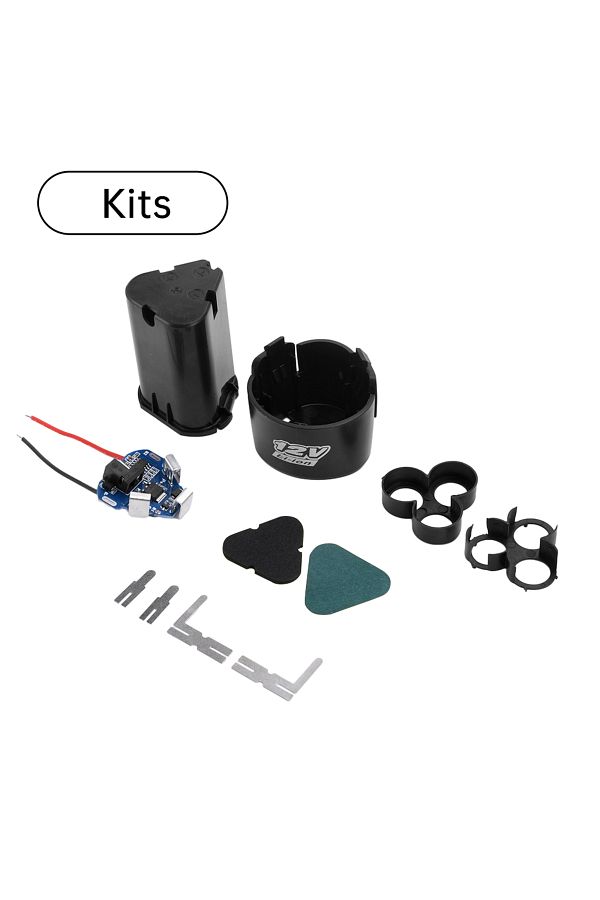Aideepen-A Set 18650 Lithium Box Circuit Pack Shell Case Bracket Hand Drill Power Li-ion Battery Protection B 1