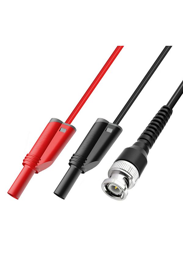 CLEQEE-P1010 P1010 Bnc Q9 To Dual 4mm Stackable Shrouded Banana Plug With Test Leads Probe Cable 120 1
