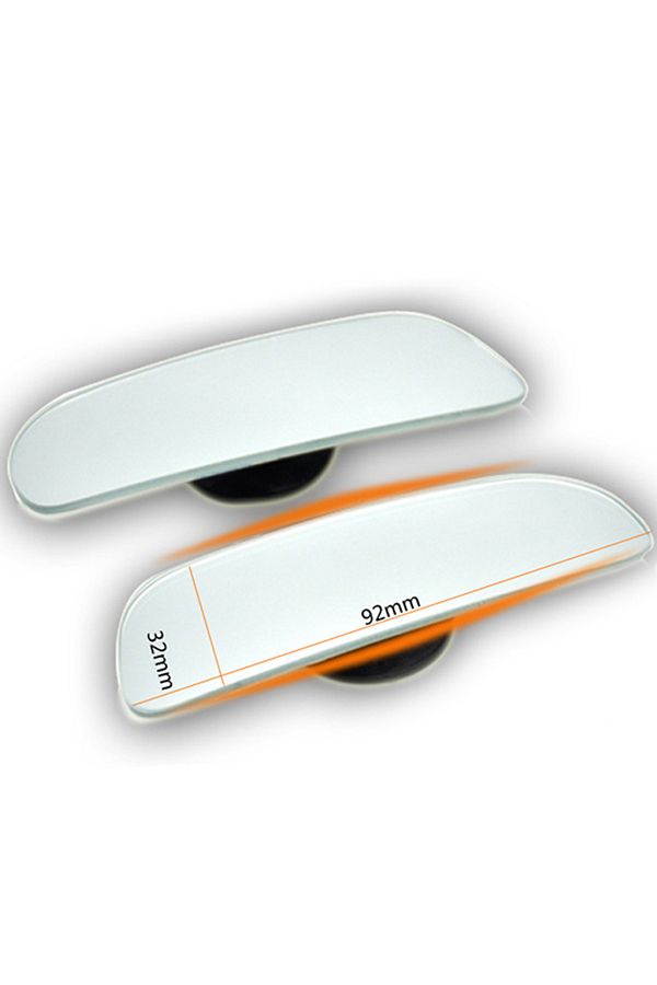 EAFC-2pcs 2pcs Car Blind Spot Mirror Adjustable 360 Degree Frameless Rearview Wide Angle Round Convex For 1